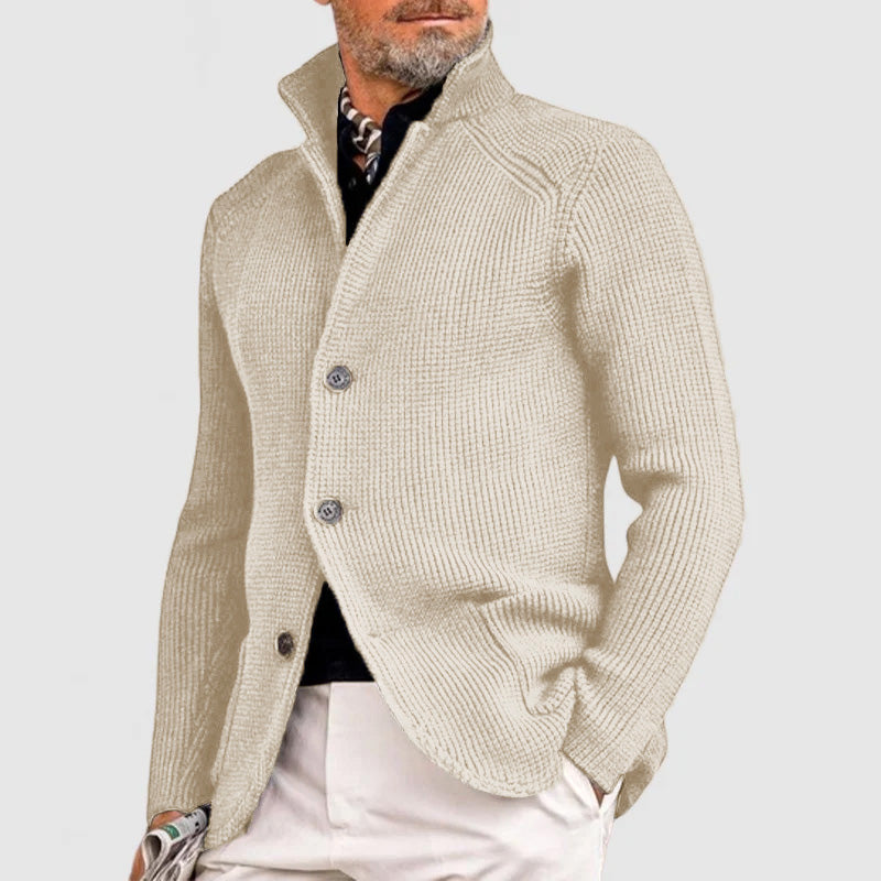 Men's Cashmere Elegant Lapel Knitted Pocket Jacket( Buy 2 Free Shipping )