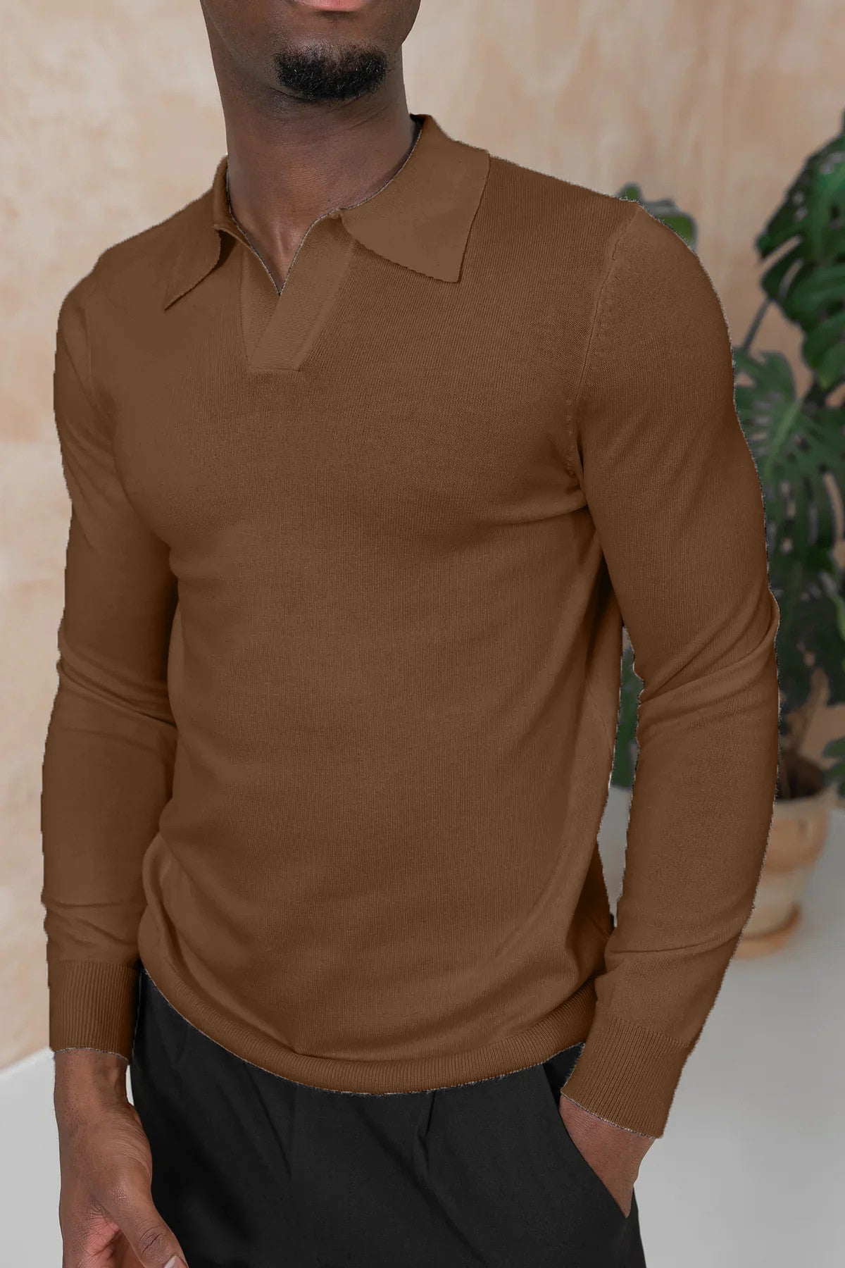CLEARANCE🔥 Men's Casual Comfortable Collared Long-Sleeved Polo Shirt