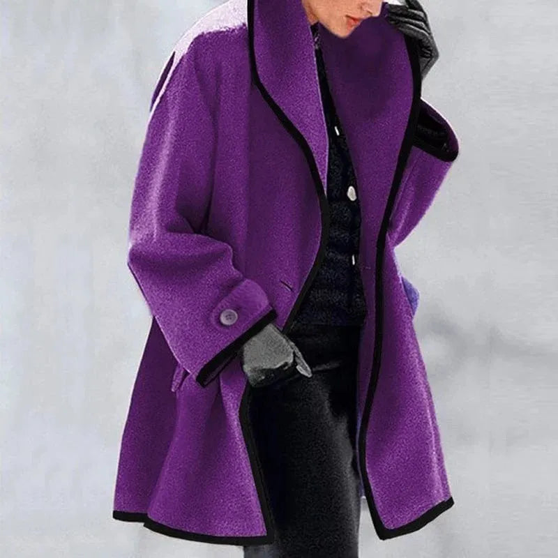 Women's Casual Button Oversized Hooded Coat