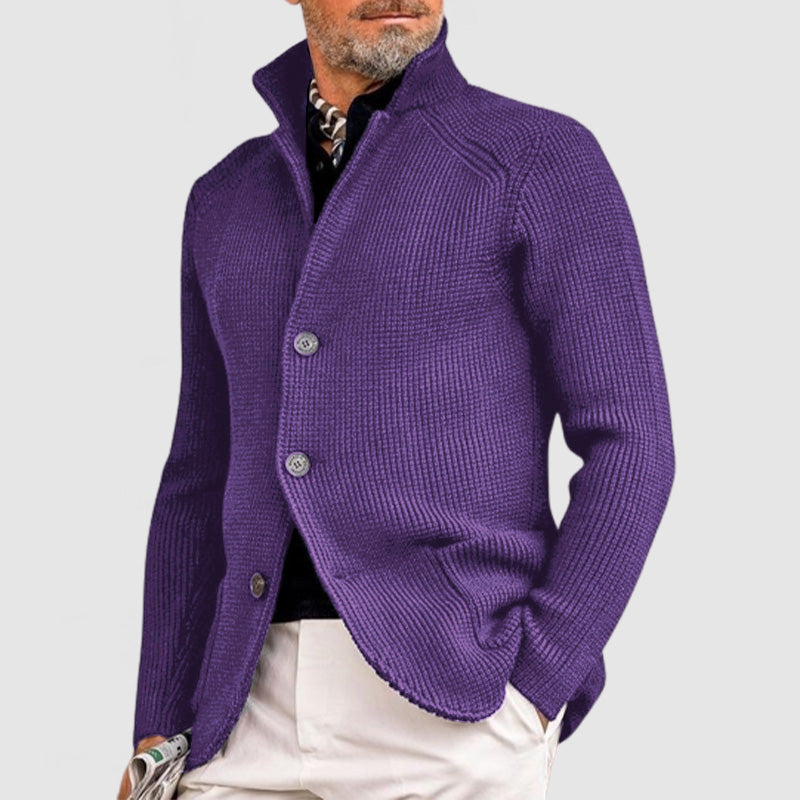 Men's Cashmere Elegant Lapel Knitted Pocket Jacket( Buy 2 Free Shipping )