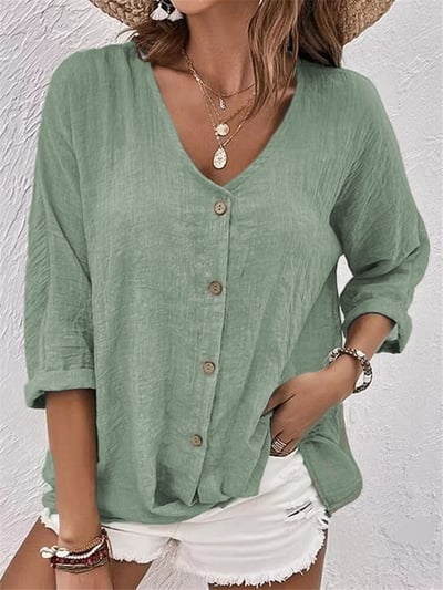 🔥Loose V-neck Pullover Women's Shirt