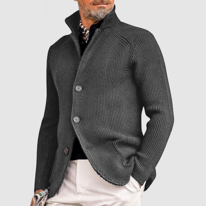 Men's Cashmere Elegant Lapel Knitted Pocket Jacket( Buy 2 Free Shipping )