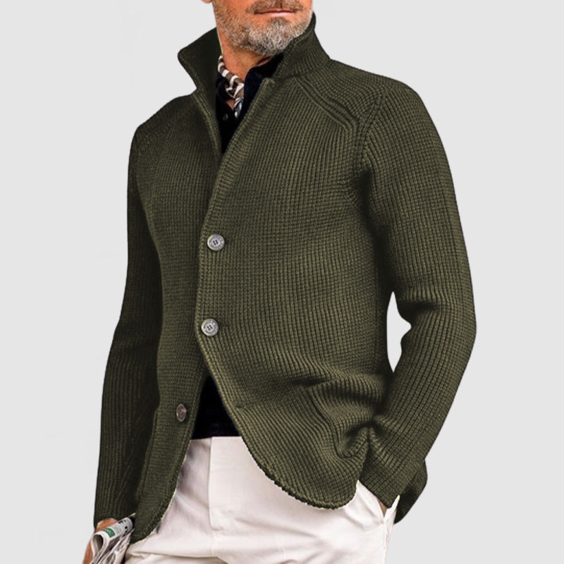 Men's Cashmere Elegant Lapel Knitted Pocket Jacket( Buy 2 Free Shipping )
