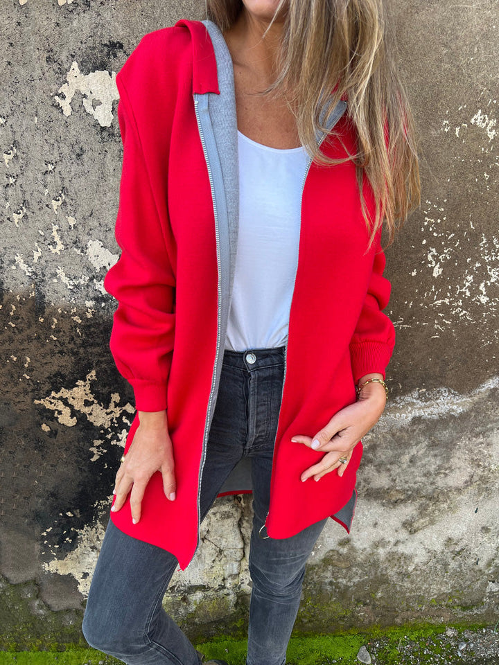 CLEARANCE SALE🔥 Round Neck Zipper Long Sleeve Casual Jacket