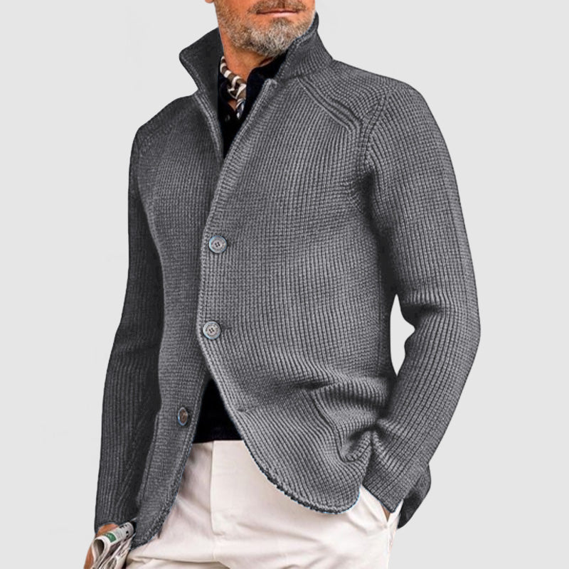 Men's Cashmere Elegant Lapel Knitted Pocket Jacket( Buy 2 Free Shipping )