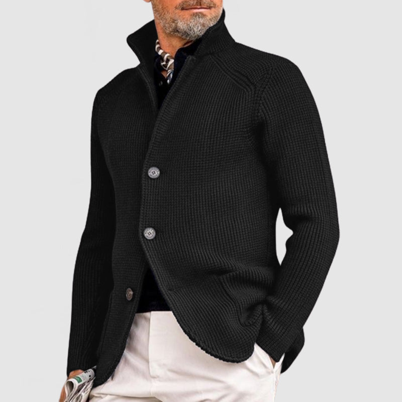 Men's Cashmere Elegant Lapel Knitted Pocket Jacket( Buy 2 Free Shipping )
