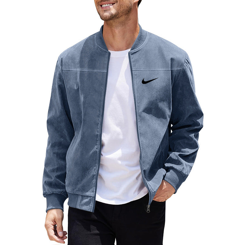2026 Men's Suede Bomber Jacket