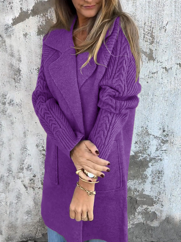 CLEARANCE🔥 Casual Ribbed Lapel Pocket Jacket