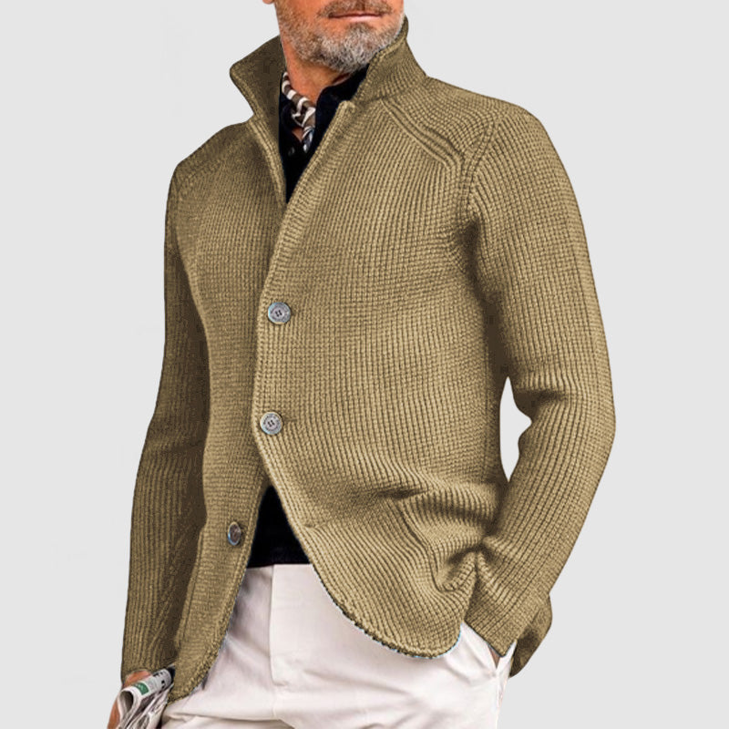 Men's Cashmere Elegant Lapel Knitted Pocket Jacket( Buy 2 Free Shipping )