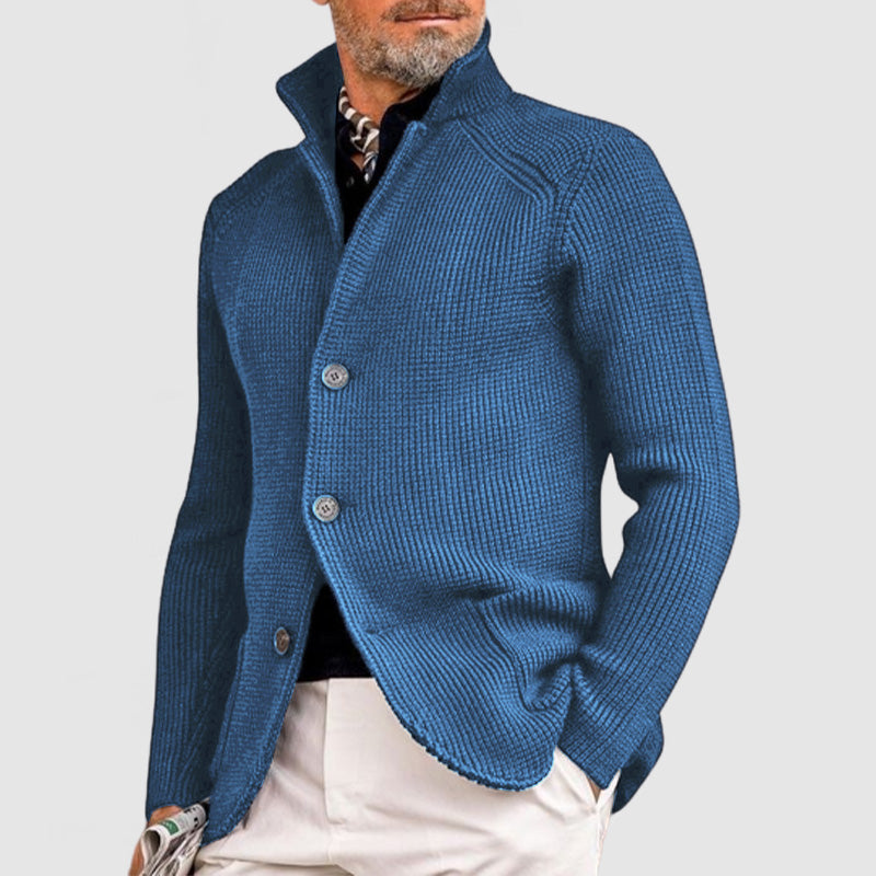 Men's Cashmere Elegant Lapel Knitted Pocket Jacket( Buy 2 Free Shipping )