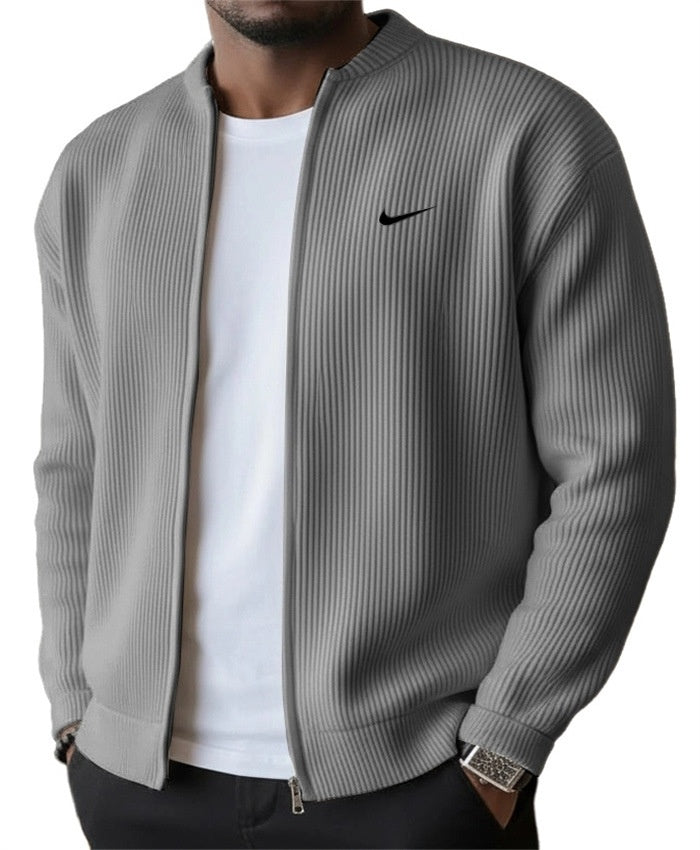 Everyday Ribbed Stand Zip Jacket
