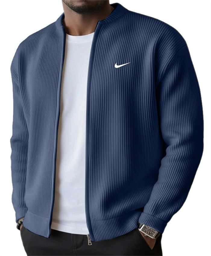 Everyday Ribbed Stand Zip Jacket