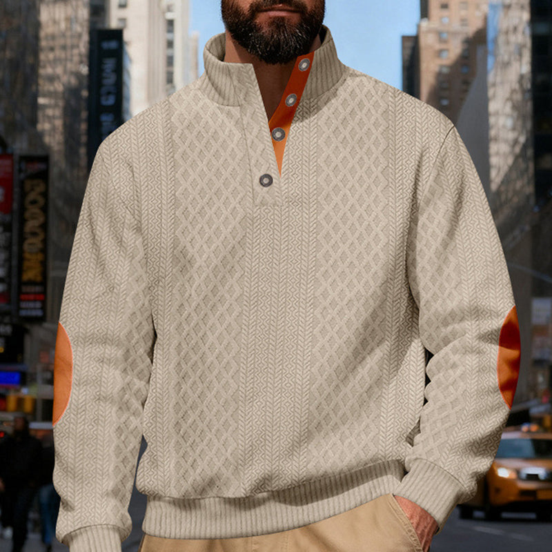Heritage Classic Textured Collared Sweatshirt